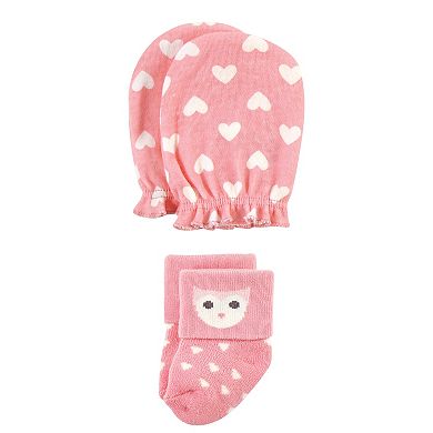 Infant Girl Socks and Mittens Set, Woodland Girl