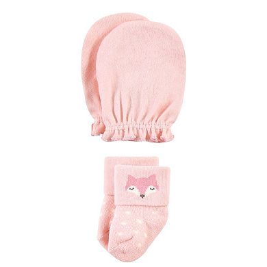 Infant Girl Socks and Mittens Set, Woodland Girl