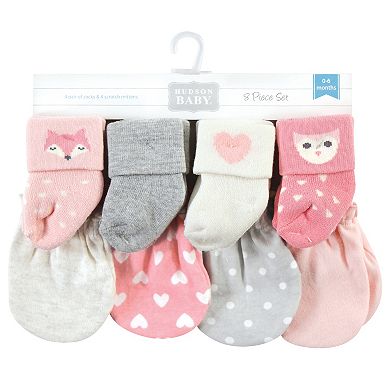 Infant Girl Socks and Mittens Set, Woodland Girl