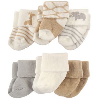 Baby Unisex Newborn and Baby Socks Set, Safari, 0-3 Months