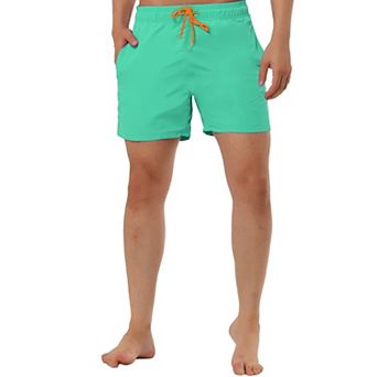 Men's Summer Holiday Elastic Waistband Drawstring Mesh Lining Board Shorts