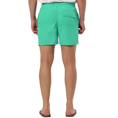 Men's Summer Holiday Elastic Waistband Drawstring Mesh Lining Board Shorts