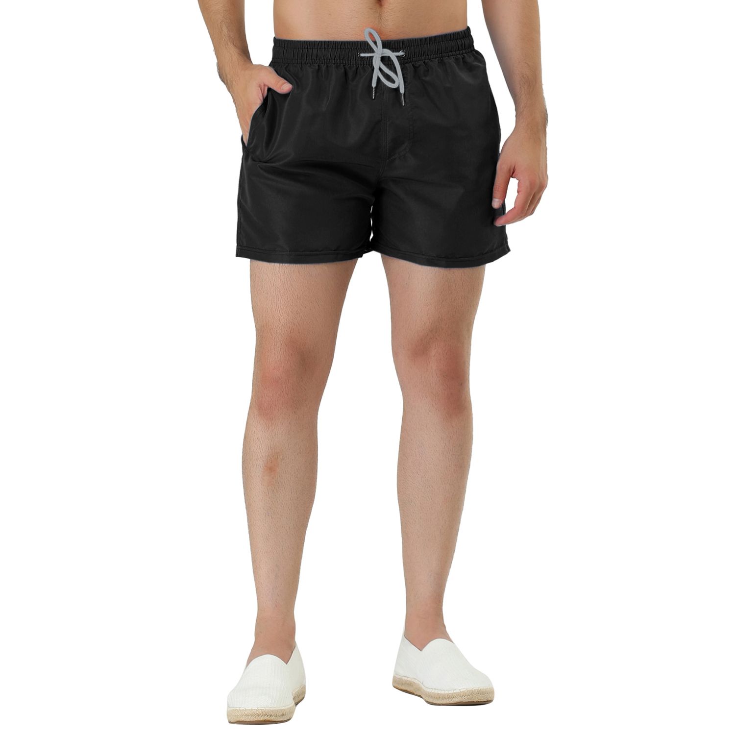 Men's Summer Holiday Drawstring Waist Mesh Lining Board Shorts