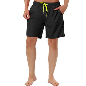 Men's Summer Holiday Beach Drawstring Waist Surfing Mesh Lining Swim Shorts