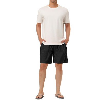 Men's Summer Holiday Beach Drawstring Waist Surfing Mesh Lining Swim Shorts