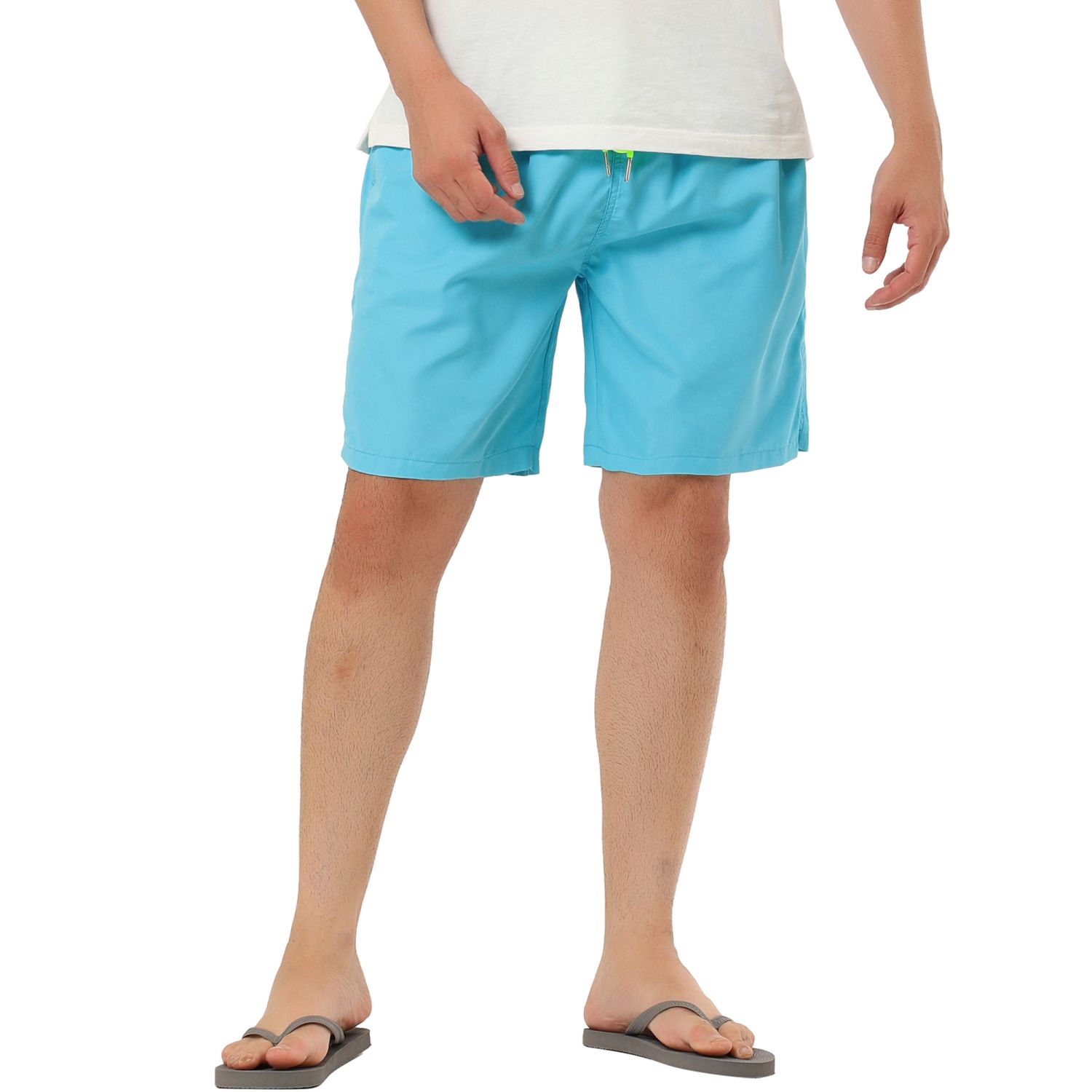 PMUYBHF Male July 4 Men's Pants Elastic Waistband Jeans Men's Casual