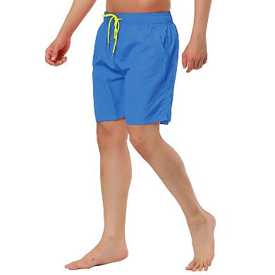 Men's Summer Holiday Beach Elastic Waistband Surfing Mesh Lining Swim Shorts