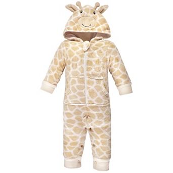 Hudson Baby Unisex Baby Plush Jumpsuits, Giraffe