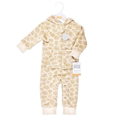 Hudson Baby Unisex Baby Plush Jumpsuits, Giraffe