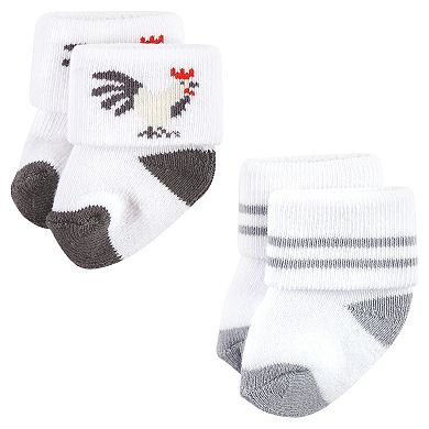 Hudson Baby Unisex Baby Cotton Rich Newborn and Terry Socks, Farm 12-Pack
