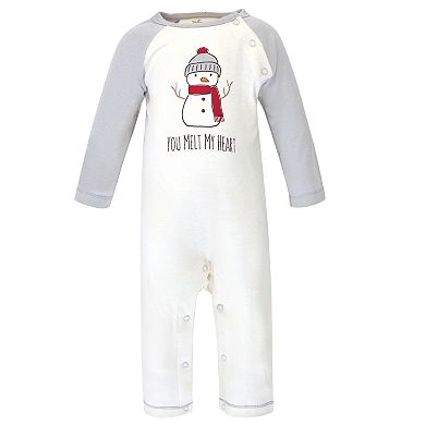 Touched by Nature Baby Organic Cotton Coveralls 3pk, Snowman