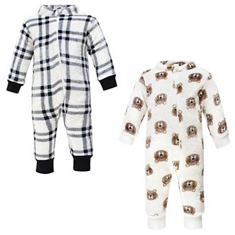 Hudson Baby Unisex Toddler Plush Jumpsuits, Bear
