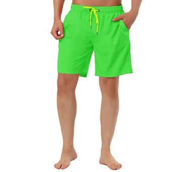 Men's Summer Casual Beach Drawstring Waist Surfing Mesh Lining Swim Shorts