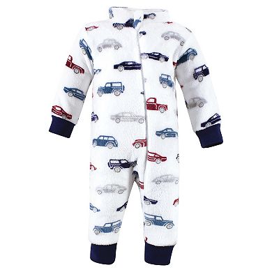Hudson Baby Unisex Toddler Plush Jumpsuits, Cars