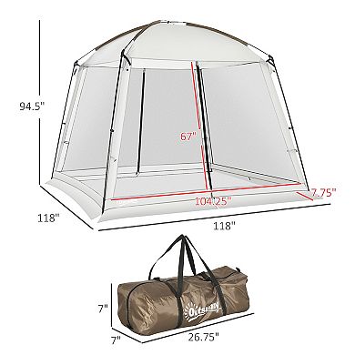Screen Tent, 10' X 10' Screen House Room With Uv50+ Protection