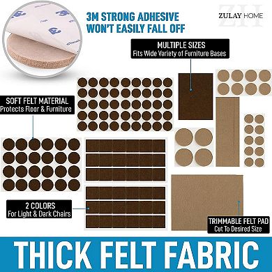 Zulay Kitchen 133 Piece Felt Furniture Pads
