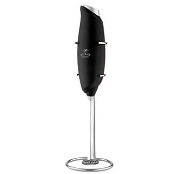 Zulay Kitchen Premium One-Touch Milk Frother for Coffee - Easy-Use Frother Handheld Foam Maker