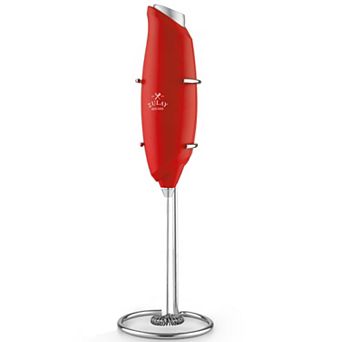Zulay Kitchen Premium One-Touch Milk Frother for Coffee - Easy-Use Frother Handheld Foam Maker