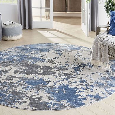 Nourison Rustic Textures Modern Brushstrokes Indoor Area Rug