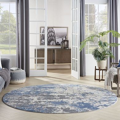 Nourison Rustic Textures Modern Brushstrokes Indoor Area Rug