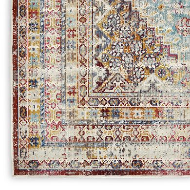 Nourison Vintage Kashan Distressed Floral Indoor Area Rug