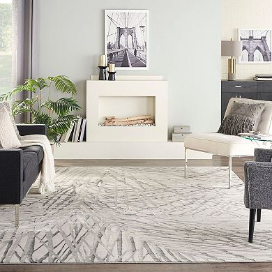 Nourison Rustic Textures Modern Palm Indoor Area Rug