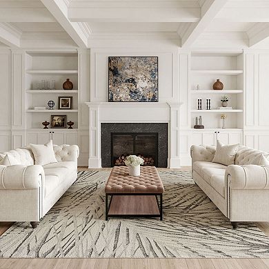 Nourison Rustic Textures Modern Palm Indoor Area Rug