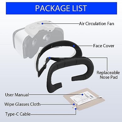 Sonicgrace Cooling Fan Face Cover Compatible with Oculus Quest 2