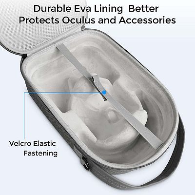 Sonicgrace for Oculus Quest 2 Carry Case Hard Shell Travel Case