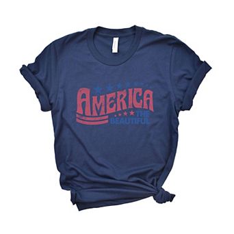Retro America The Beautiful Short Sleeve Graphic tee