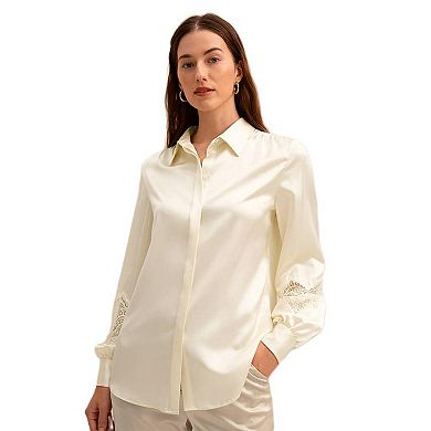 LILYSILK The Armeria Lace Blouse for Women