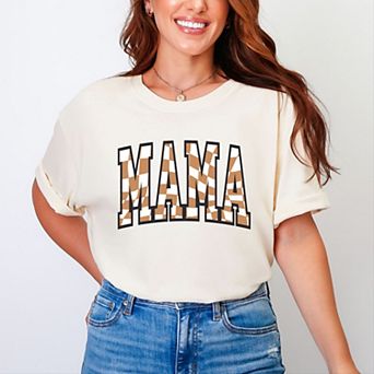 Simply Sage Market Varsity Checkered Mama Garment Dyed Tee