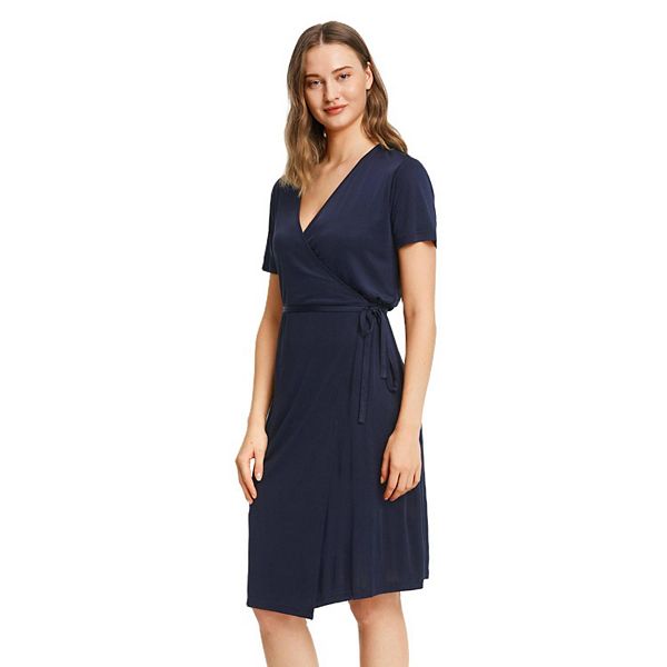 LILYSILK Pure Color Silk Knit Dress for Women