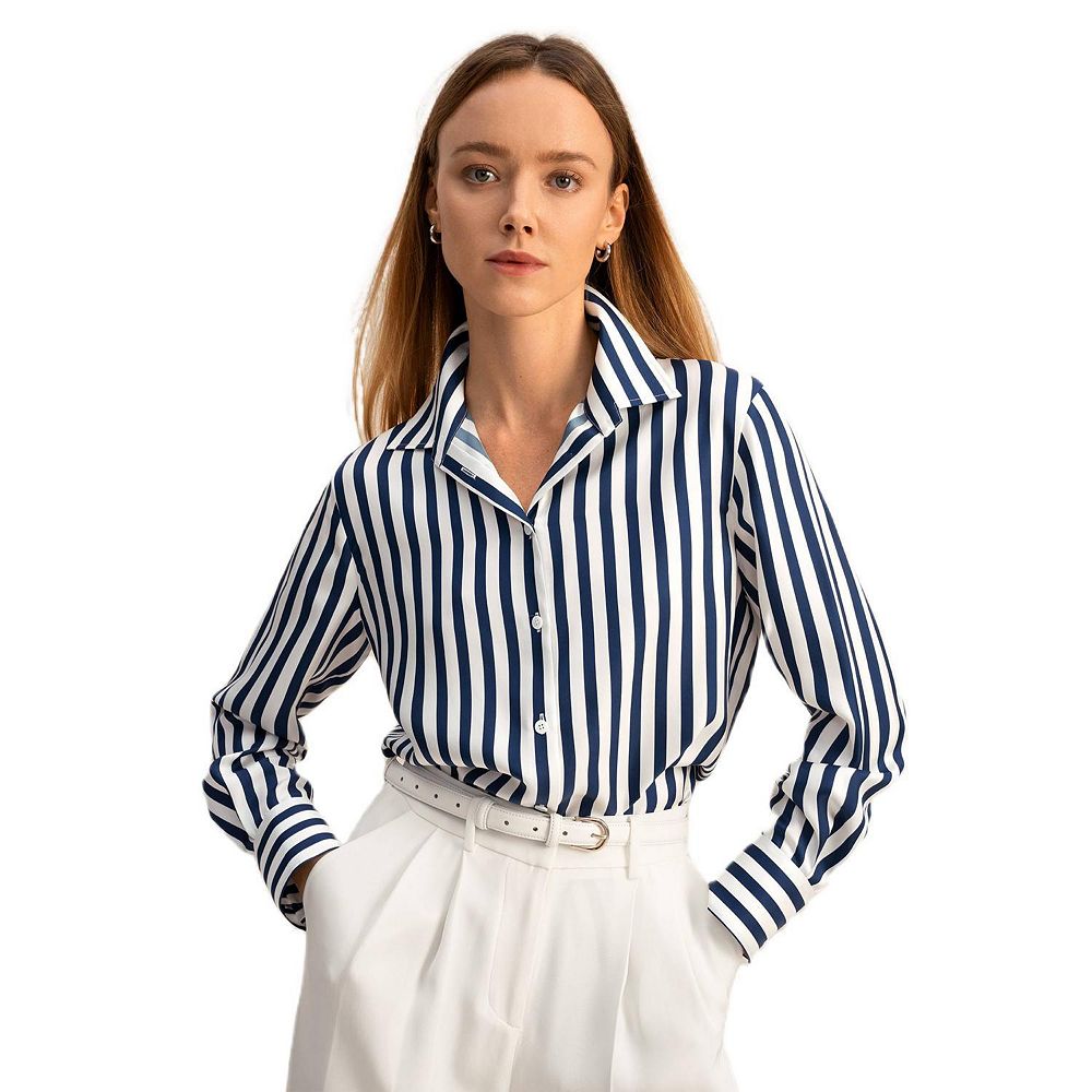 Lilysilk The Amalfi Stripe Silk Shirt For Women