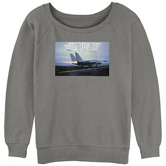 Juniors' Top Gun Logo Photo Graphic Tee