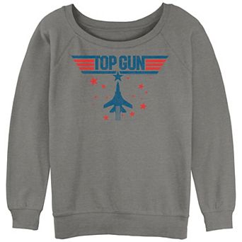 Juniors' Top Gun Red White Blue Graphic Tee
