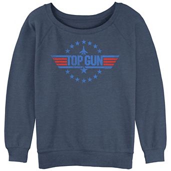 Juniors' Top Gun Round Logo Graphic Tee