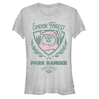 Juniors' Star Wars Ewok Park Ranger Fitted Tee