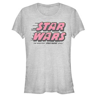 Juniors' Star Wars The Greatest Space Fantasy of All Retro Fitted Tee