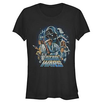 Juniors' Star Wars Classics Fitted Tee