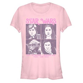 Juniors' Star Wars Empire Strikes Back Rebel Characters Boxes Fitted Tee