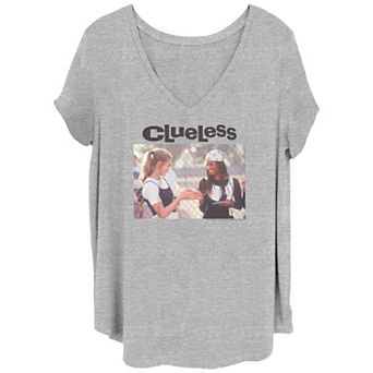 Juniors' Clueless Cher Dionne Physical Education Scene V-Neck Graphic Tee