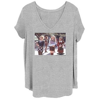 Juniors' Clueless Classic Group Shot V-Neck Graphic Tee