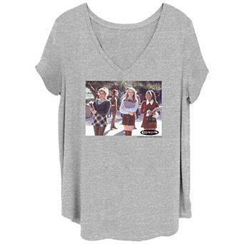 Juniors' Clueless Classic Group Shot V-Neck Graphic Tee