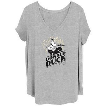 Disney's 100th Anniversary Women's Donald Duck Frustrated Since 1934 V-Neck Tee