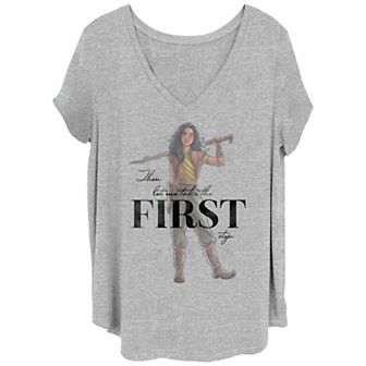 Disney's 100th Anniversary Women's Raya First Step V-Neck Tee