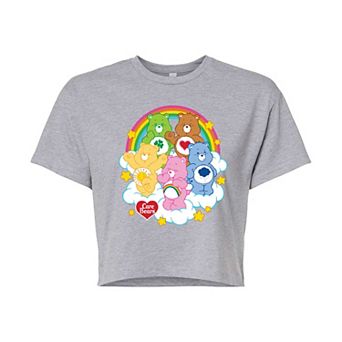Juniors' Care Bears Cropped Graphic Tee