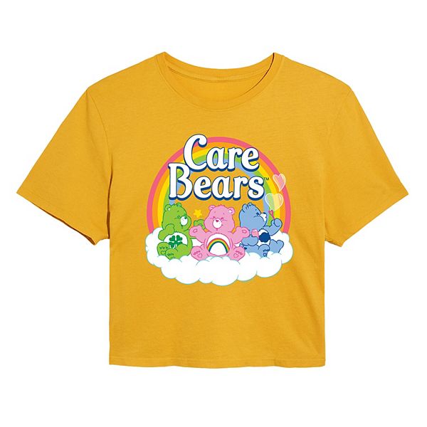 Juniors' Care Bears Cropped Graphic Tee