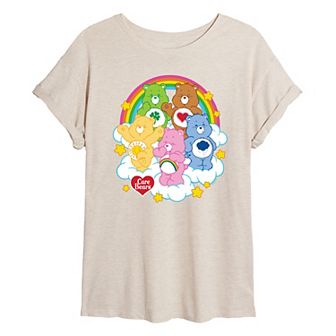 Juniors' Care Bears Oversized Graphic Tee
