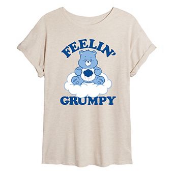 Juniors' Care Bears Feelin Grumpy Oversized Graphic Tee